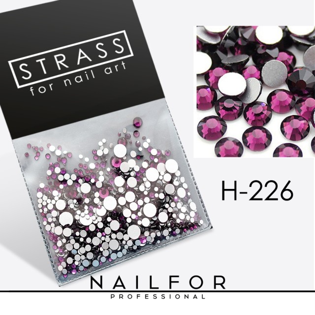 decorazione nail art ricostruzione unghie CRISTALLI STRASS DECORAZIONE NAIL ART H226 Nailfor 6,99 €