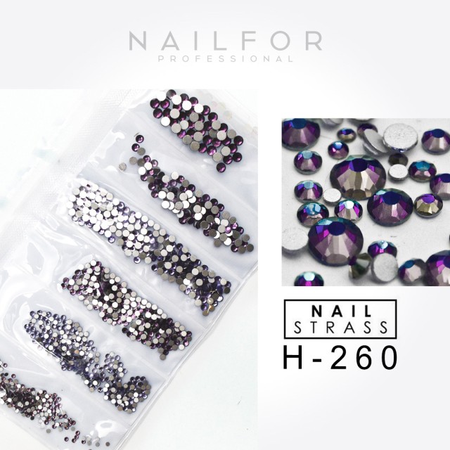 Decoración nail art , reconstrucción de uñas, CRISTALES Strass , DECORACIÓN Nail art H260 Nailfor 6,99 €