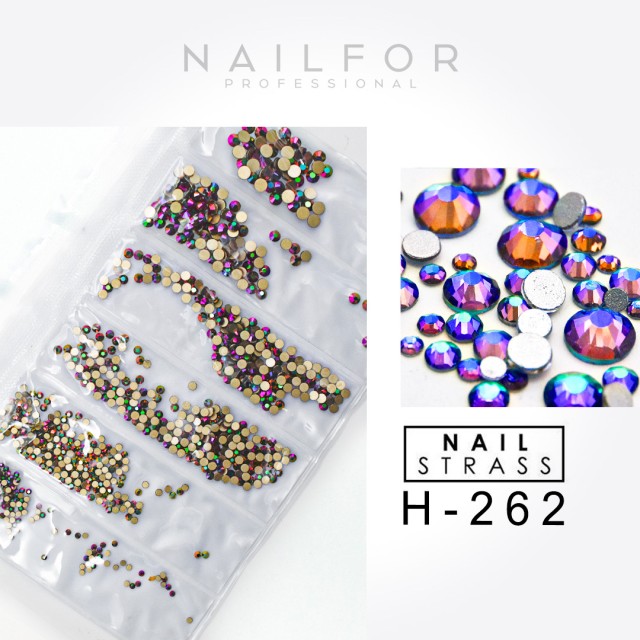 decorazione nail art ricostruzione unghie CRISTALLI STRASS DECORAZIONE NAIL ART H262 Nailfor 6,99 €