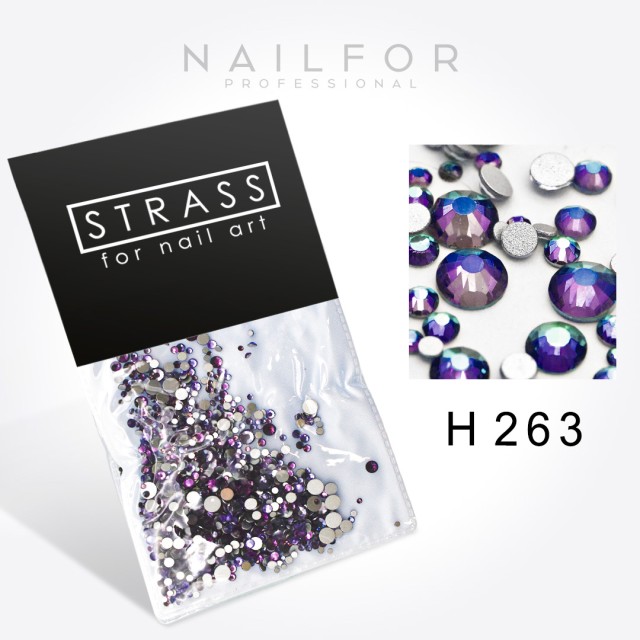 decorazione nail art ricostruzione unghie CRISTALLI STRASS DECORAZIONE NAIL ART H263 Nailfor 6,99 €