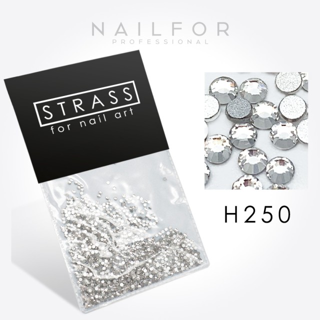 decorazione nail art ricostruzione unghie CRISTALLI STRASS DECORAZIONE NAIL ART misura grande H250 Nailfor 6,99 €