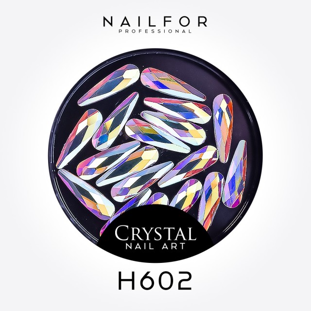 Decoración nail art , reconstrucción de uñas, DECORACIÓN DE PIEDRAS Nail art Crystal UÑAS H602 Nailfor 3,99 €