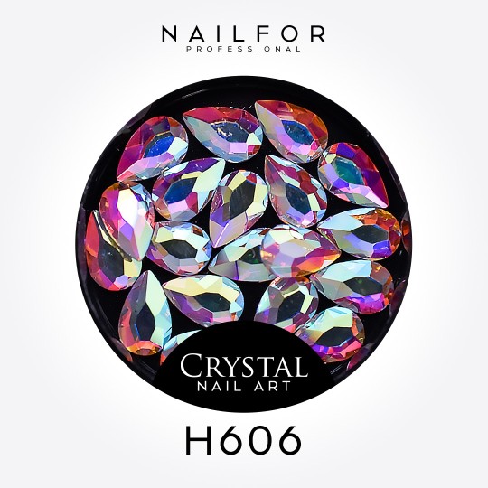 Decoración nail art , reconstrucción de uñas, DECORACIÓN DE PIEDRAS Nail art Crystal UÑAS H606 Nailfor 3,99 €