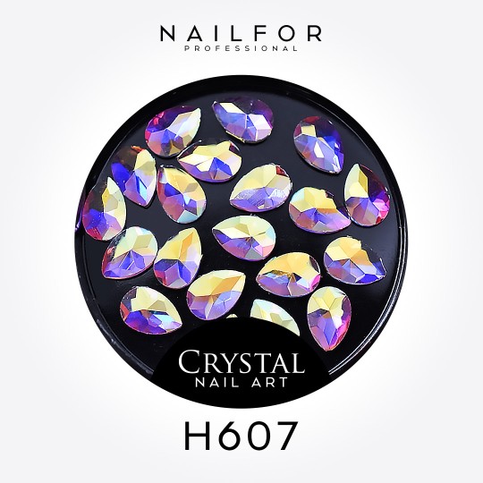 decorazione nail art ricostruzione unghie CRYSTAL NAIL ART PIETRE DECORAZIONE H607 Nailfor 4,99 €