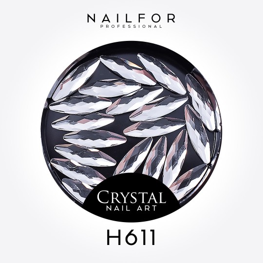 Decoración nail art , reconstrucción de uñas, DECORACIÓN DE PIEDRAS Nail art Crystal UÑAS H611 Nailfor 3,99 €