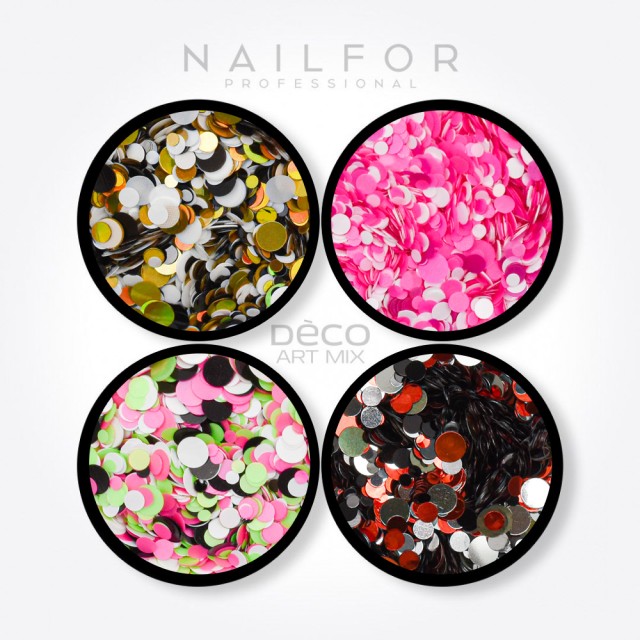 decorazione nail art ricostruzione unghie DECO ART MIX confetti - 011 Nailfor 6,99 €