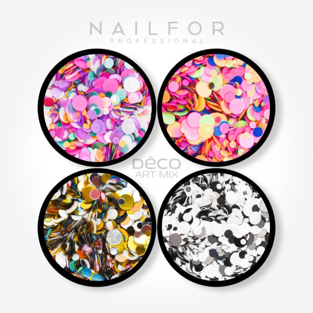 decorazione nail art ricostruzione unghie DECO ART MIX confetti- 014 Nailfor 6,99 €