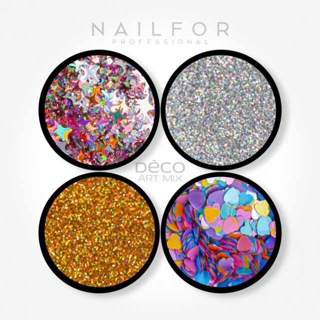 decorazione nail art ricostruzione unghie DECO ART MIX cuori soft- 024 Nailfor 6,99 €