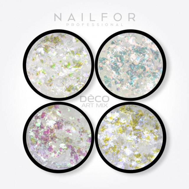 decorazione nail art ricostruzione unghie DECO ART MIX Flakes - 008 Nailfor 9,99 €