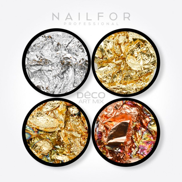 decorazione nail art ricostruzione unghie DECO ART MIX foglia- 010 Nailfor 6,99 €