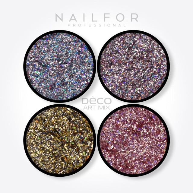 decorazione nail art ricostruzione unghie DECO ART MIX Glitter - 001 Nailfor 6,99 €