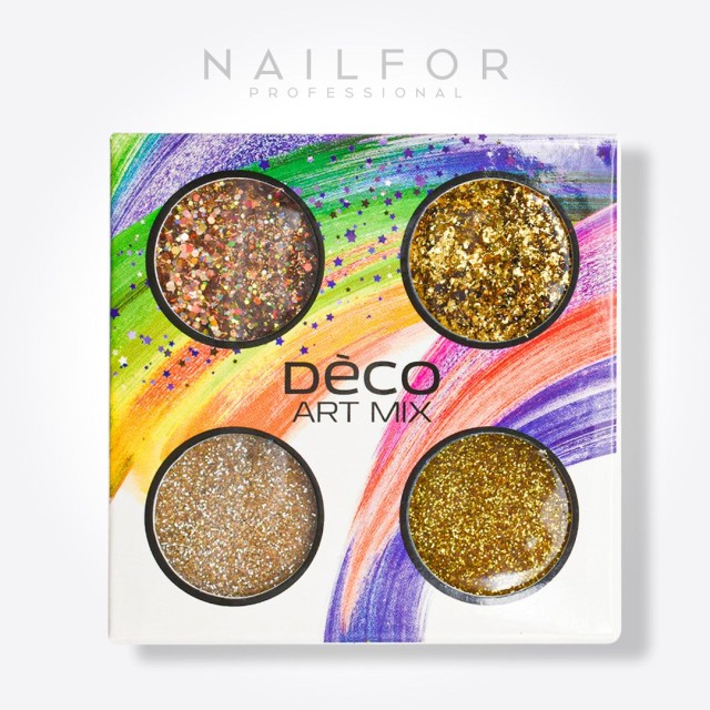 decorazione nail art ricostruzione unghie DECO ART MIX gold - 013 Nailfor 6,99 €