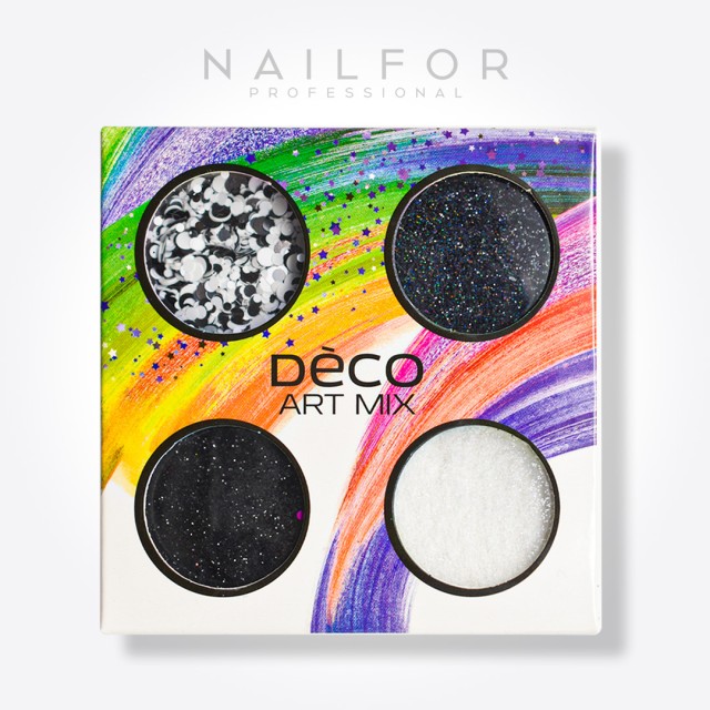 decorazione nail art ricostruzione unghie DECO ART MIX nero e bianco - 019 Nailfor 6,99 €