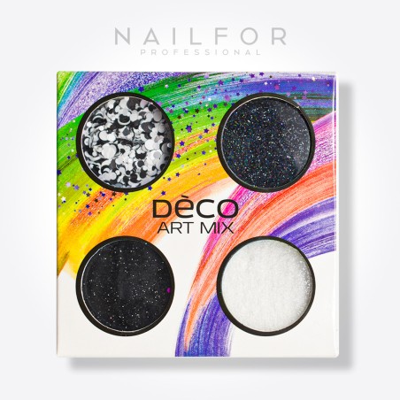Decoración nail art , reconstrucción de uñas Deco art mix blanco y negro - 019 Nailfor 6,99 €
