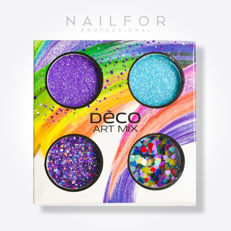 nail art decoration nail reconstruction Deco art mix purple hearts- 023 Nailfor €6.99