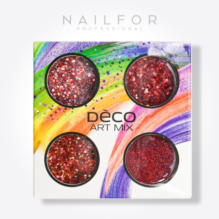 nail art decoration nail reconstruction Deco art mix red - 012 Nailfor €6.99