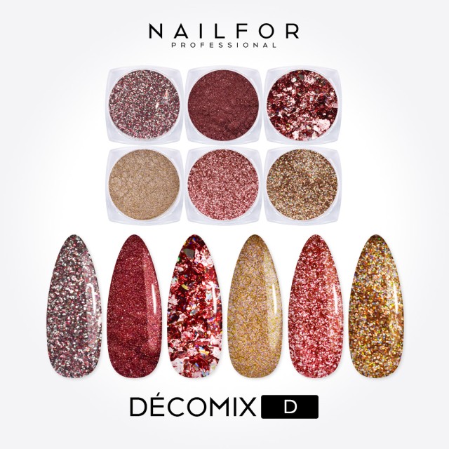 decorazione nail art ricostruzione unghie DECOMIX D Nailfor 8,99 €
