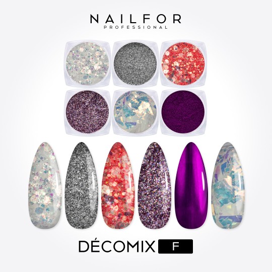 Decoración nail art , reconstrucción de uñas, Decomix F Nailfor 8,99 €