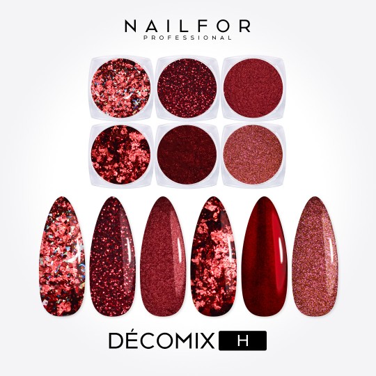 Decoración nail art , reconstrucción de uñas, Decomix H Nailfor 8,99 €