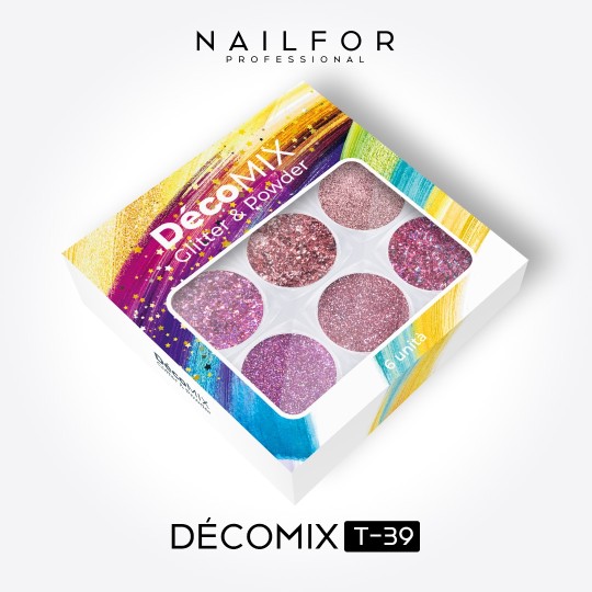 nail art decoration nail reconstruction Decomix Pinky T39 Nailfor €8.99 2