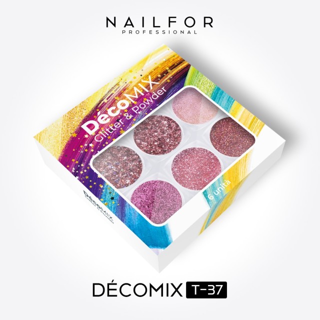 decorazione nail art ricostruzione unghie DECOMIX Rosè T37 Nailfor 8,99 €