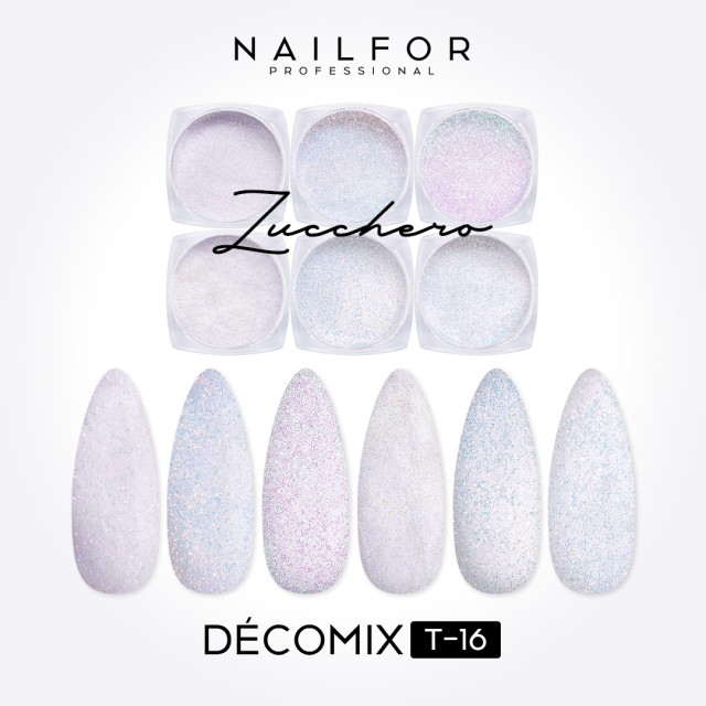 decorazione nail art ricostruzione unghie DECOMIX Zucchero T16 Nailfor 8,99 €