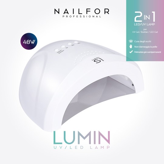 LUMIN S1 LAMPADA UV LED 48W con Timer, Sensore automatico - Nailfor