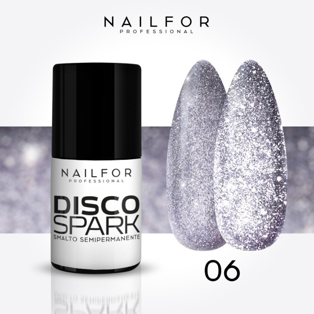 Spark Disco SEMI-PERMANENT gel nail polish - 06