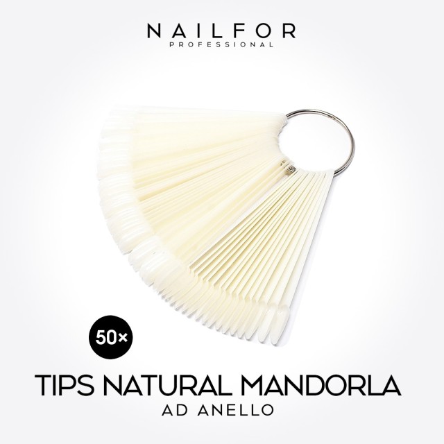 TIPS ANILLO NATURAL ALMENDRAS - 50pcs