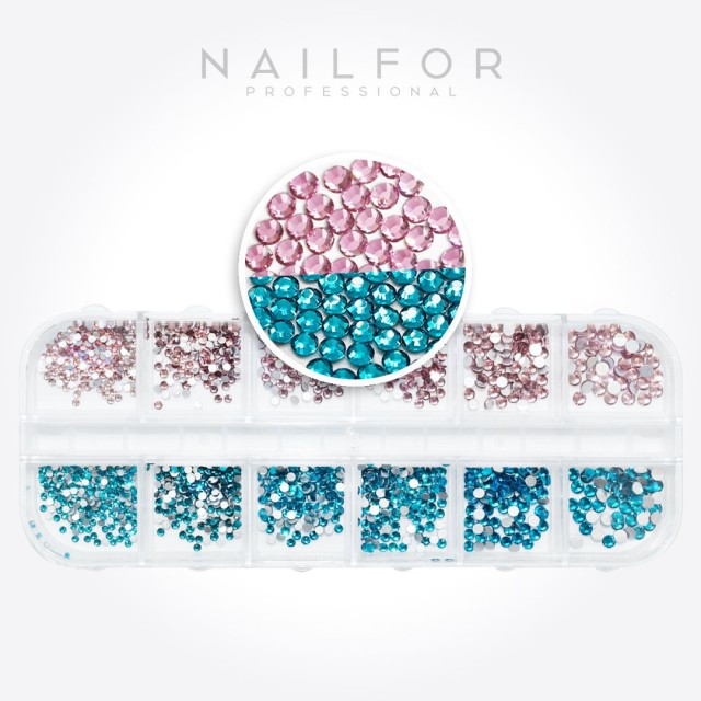 Decoración nail art , reconstrucción de uñas Strass Decomix - 8 Nailfor 8,99 €
