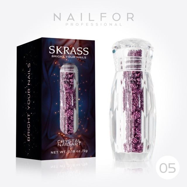 decorazione nail art ricostruzione unghie SKRASS CRYSTAL MICRO - 05 Prugna Nailfor 6,99 €