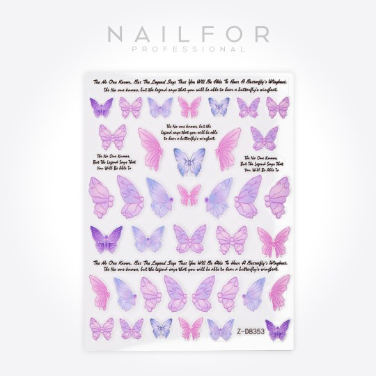 Décoration nail art reconstruction ongulaire Stickers ADHÉSIFS 3D - ST208 Nailfor 2,99 €
