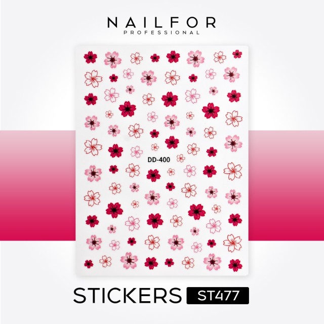 decorazione nail art ricostruzione unghie STICKERS ADESIVI FLOWERS - ST477 Nailfor 1,99 €