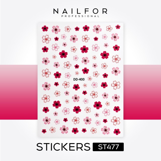 STICKERS AUTOCOLLANTS FLOWER -ST477