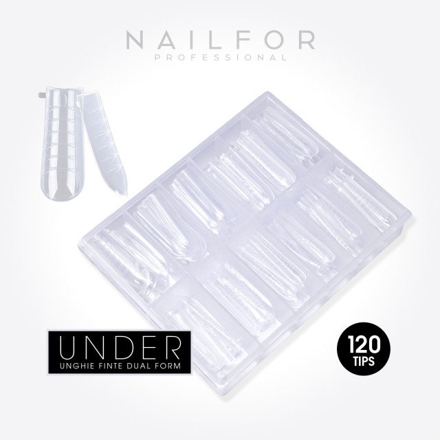 accessori per unghie, nails nail art alta qualità UNDER ACRYLGEL DUAL TIPS (DUAL SYSTEM FORMS) – 120PZ Nailfor 7,99 € Nailfor