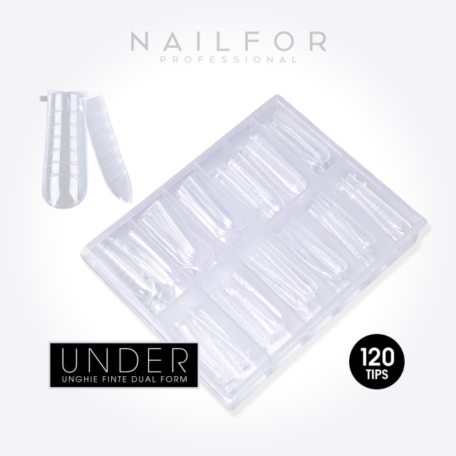 Accessoires pour ongles, nails nail art haute qualité Tips AcrylGel Dual Under (FORMES Dual System ) – 120PZ Nailfor 7,99 € Nail