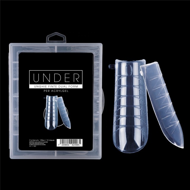 nail accessories, nails nail art high quality Under AcrylGel Dual Tips ( Dual System FORMS) – 120PZ Nailfor €7.99 Nailfor