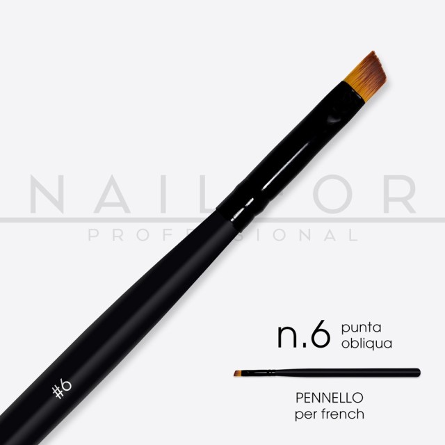 nail accessories, nails nail art high quality BRUSH Pro oblique tip n.6 Nailfor €3.99 Nailfor