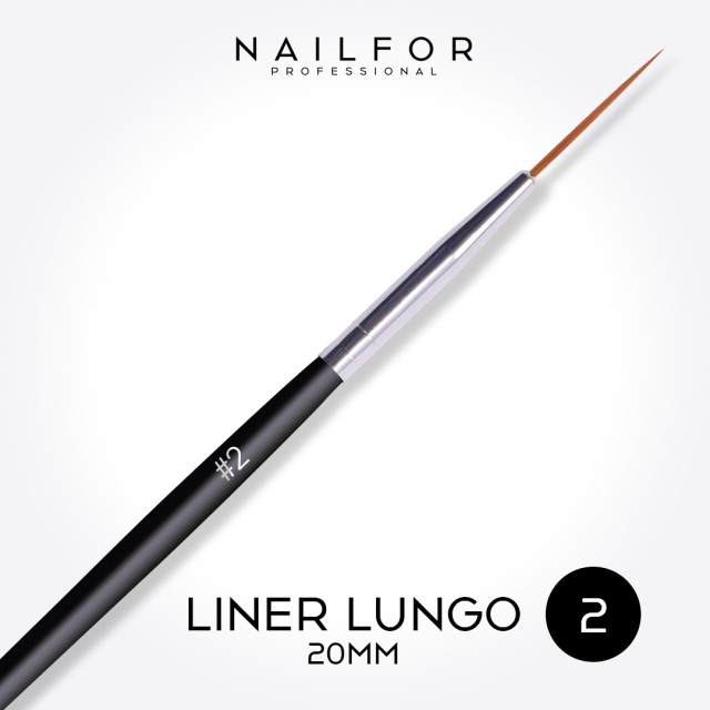 accessori per unghie, nails nail art alta qualità Pennello Liner Lungo - 20mm N2 Nailfor 3,99 € Nailfor