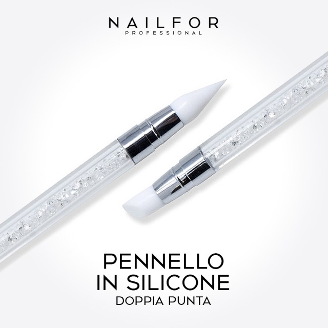 accessori per unghie, nails nail art alta qualità Pennello in Silicone doppia punta Nailfor 4,99 € Nailfor