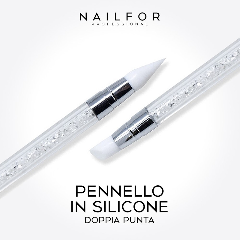 PENNELLO PER UNGHIE DOPPIA PUNTA - TECNICAL SOTTILE/TONDA - Nailfor