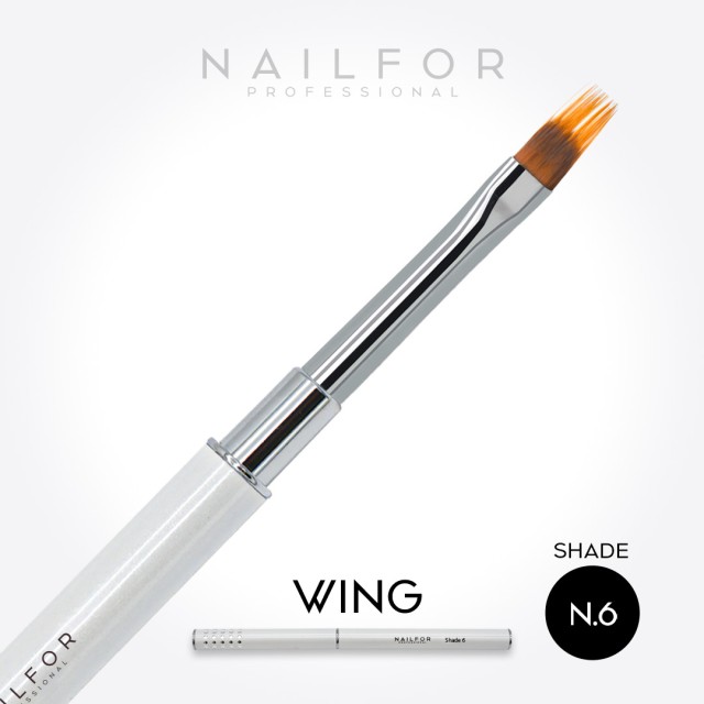 accessori per unghie, nails nail art alta qualità PENNELLO WING Shade n.6 Nailfor 7,99 € Nailfor