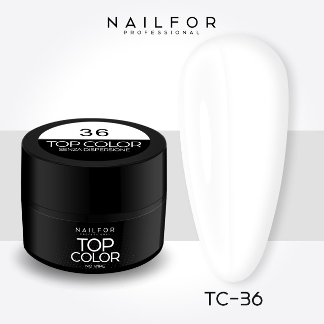 colore gel per unghie, nail art, nails Painting Gel - TOP COLOR 36 Bianco | Nailfor 6,99 €