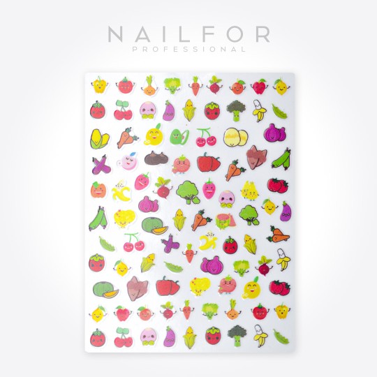 nail art decoration nail reconstruction Stickers ADHESIVES ST616 Fruit Vegetables Nailfor €1.99