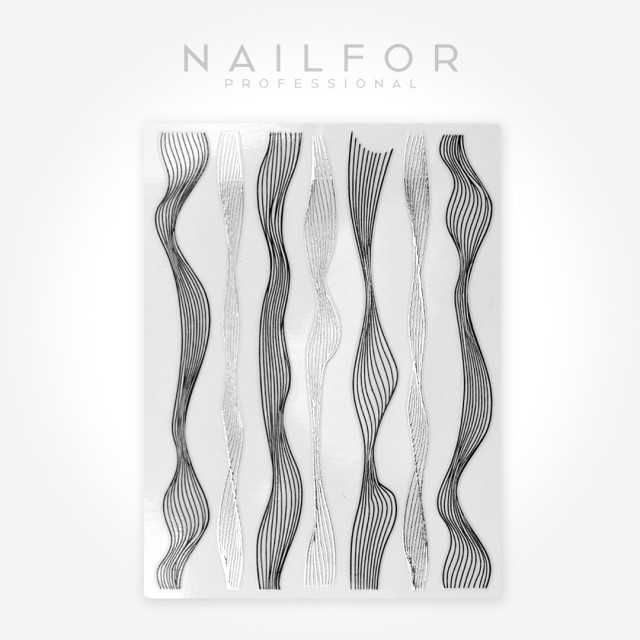 decorazione nail art ricostruzione unghie ADESIVI STICKERS ST622 trecce1 Nailfor 1,99 €