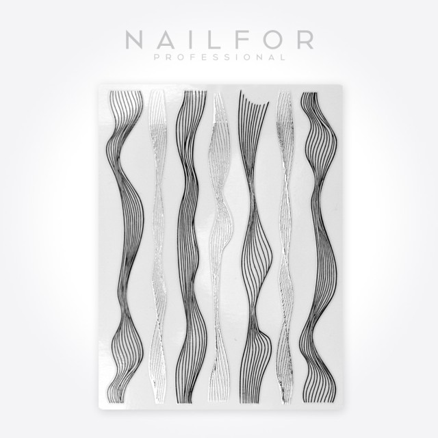 Décoration nail art reconstruction ongle ADHÉSIFS Stickers ST622 tresses1 ongle Nailfor 1,99 €