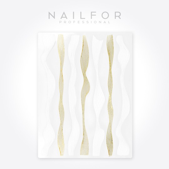 Decoración nail art , reconstrucción de uñas, Stickers ST623 trecce2 Nailfor 1,99 €