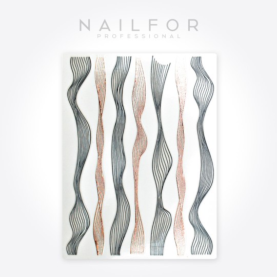 Décoration nail art reconstruction ongle ADHÉSIFS Stickers ST624 trecce3 Nailfor 1,99 €