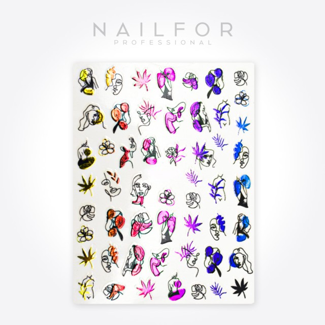Décoration nail art reconstruction ongle ADHÉSIFS Stickers ST625 oneline1 Nailfor €1.99