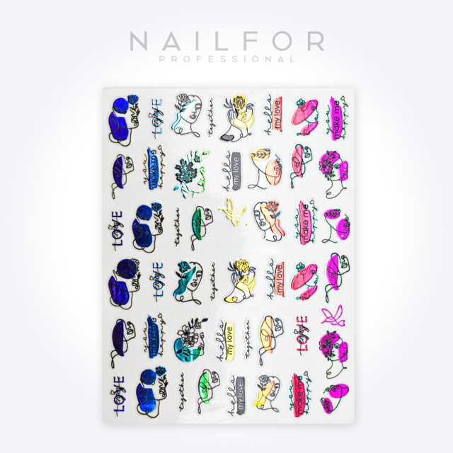 decorazione nail art ricostruzione unghie ADESIVI STICKERS ST626 oneline2 Nailfor 1,99 €